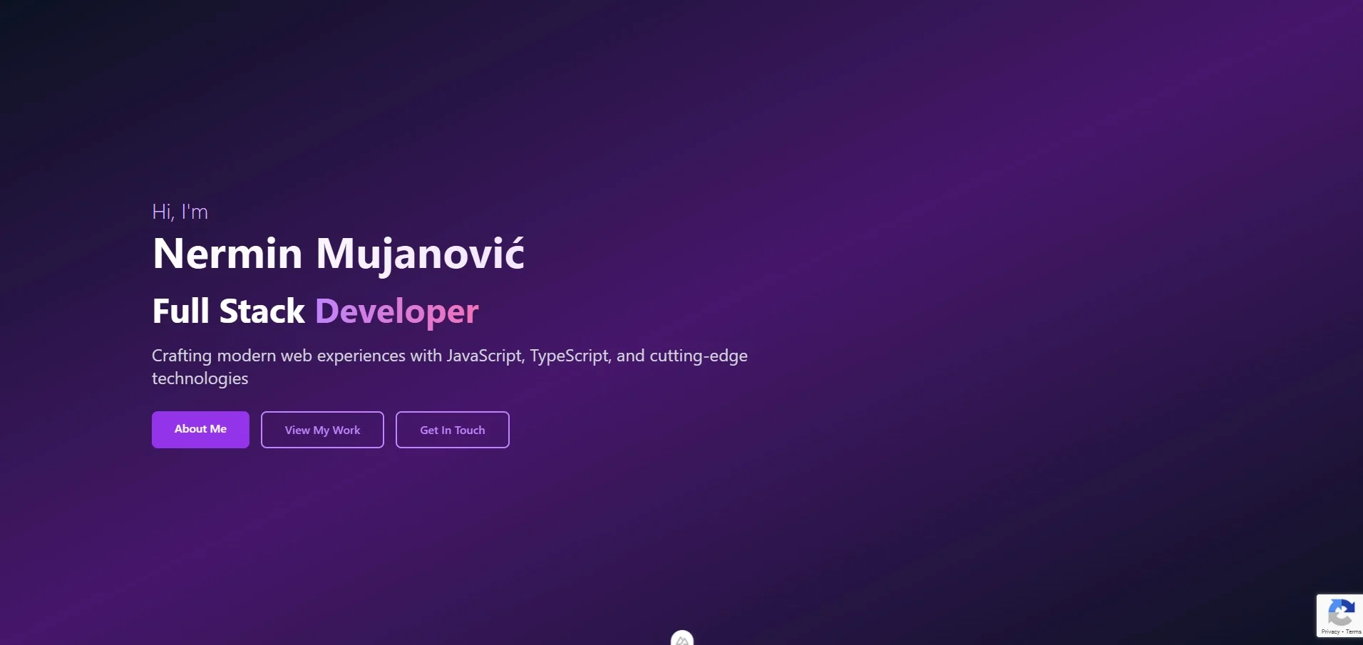 Personal Portfolio Website